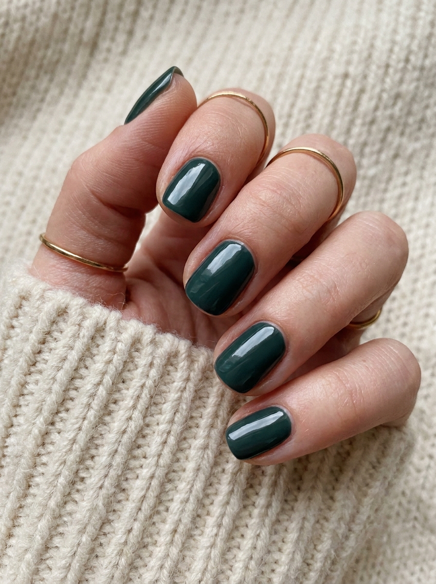 Forest Green als Herbst Nagelfarben Inspiration 2026